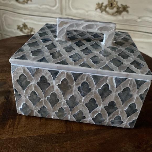 Beautiful Moroccan tile style large jewelry box NWT - Picture 4 of 16